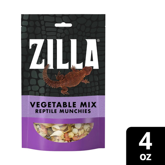 Zilla Reptile Munchies Vegetable Mix | Bearded Dragon Iguana Tortoise Food Treat