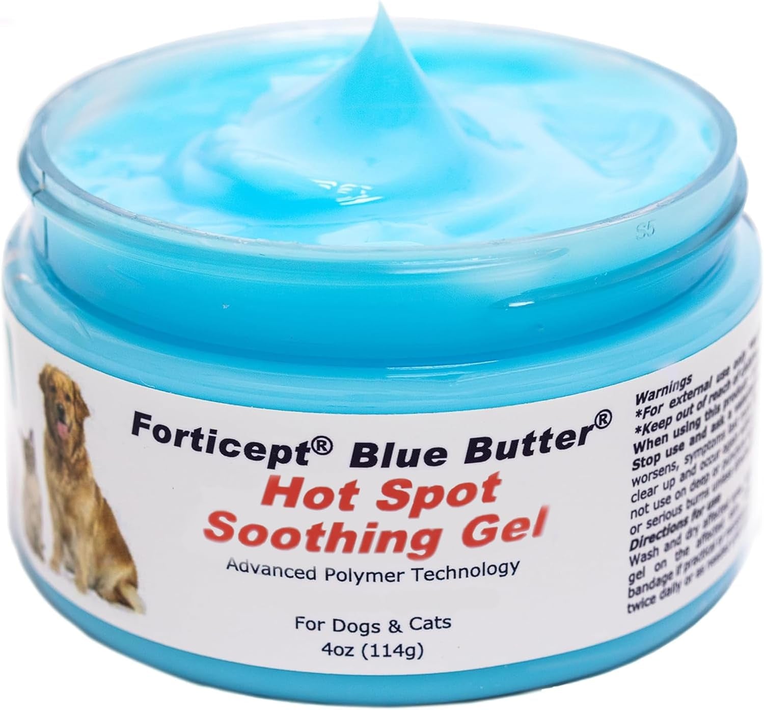 Forticept Blue Butter Hot Spot Gel for Dogs & Cats, Veterinary Skin Care 4 oz Default Title