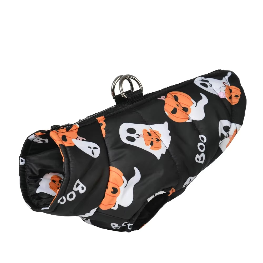 Halloween Dog Jacket | Warm Winter Pet Costume for Small Dogs & Cats 05