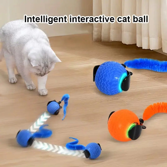 Smart Interactive Cat Toy Ball – Automatic Rolling Pet Toy for Active Indoor Cats