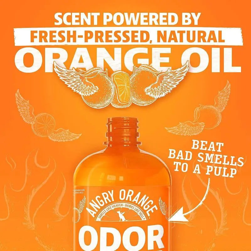 Angry Orange Pet Odor Eliminator Spray – Citrus Dog & Cat Urine Odor Remover