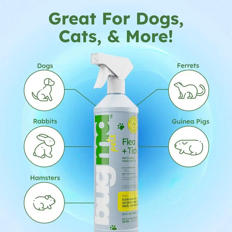 BugMD Flea & Tick Control 2 Pack | Plant-Based Concentrate for Pets & Home