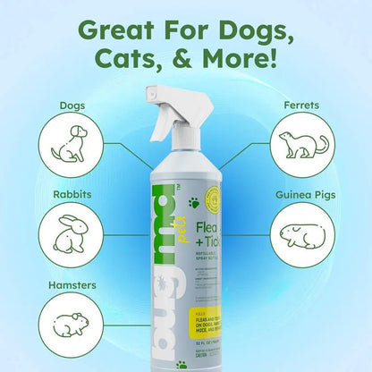 BugMD Flea & Tick Control 2 Pack | Plant-Based Concentrate for Pets & Home