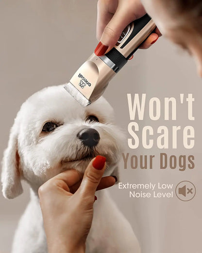 Rechargeable Professional Dog Clippers Low Noise Cordless Grooming Kit Cats & Dogs Trimmer