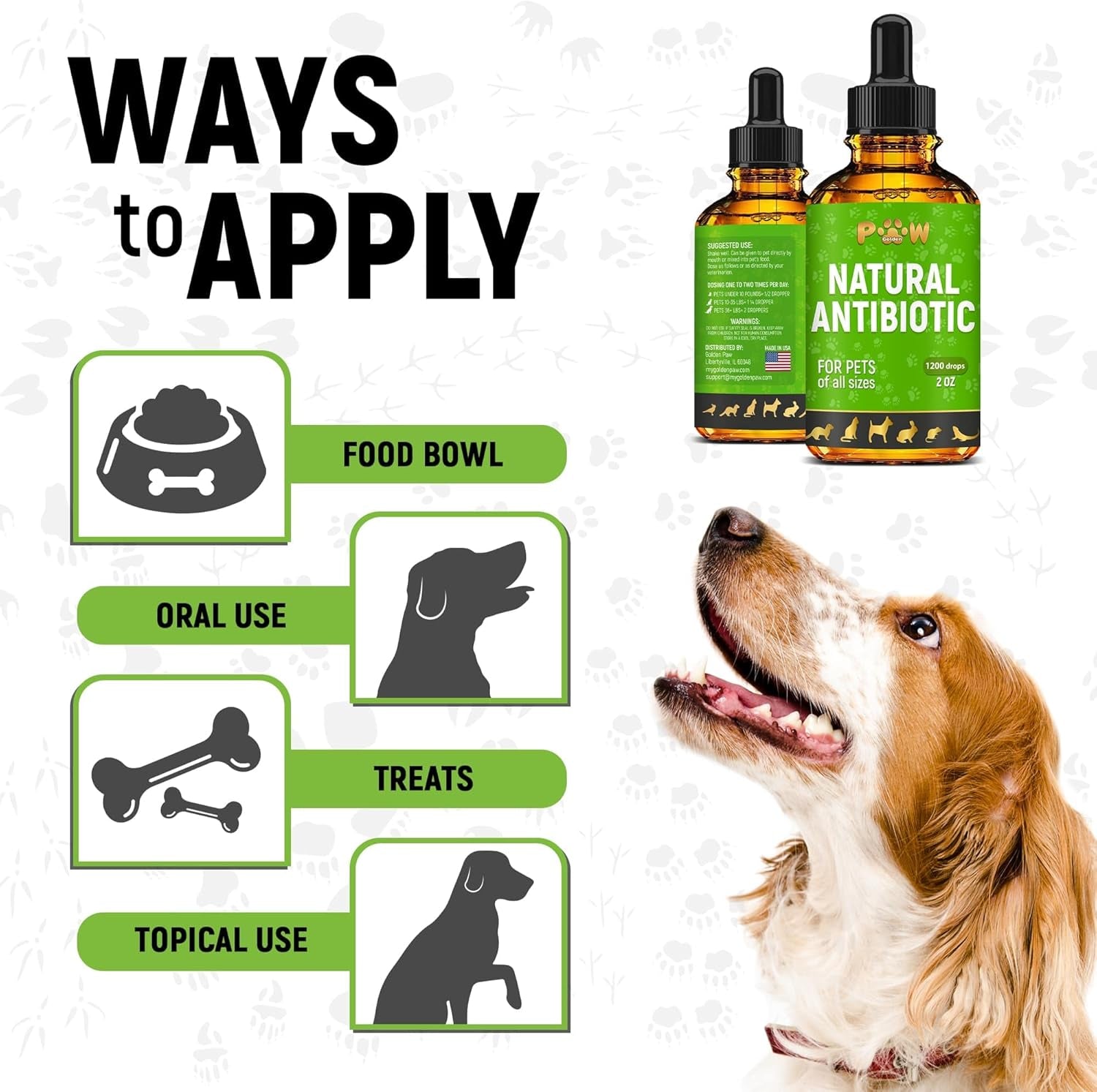 Natural Pet Immune Support Drops for Dogs & Cats, Skin, Coat & Digestion – 2 oz