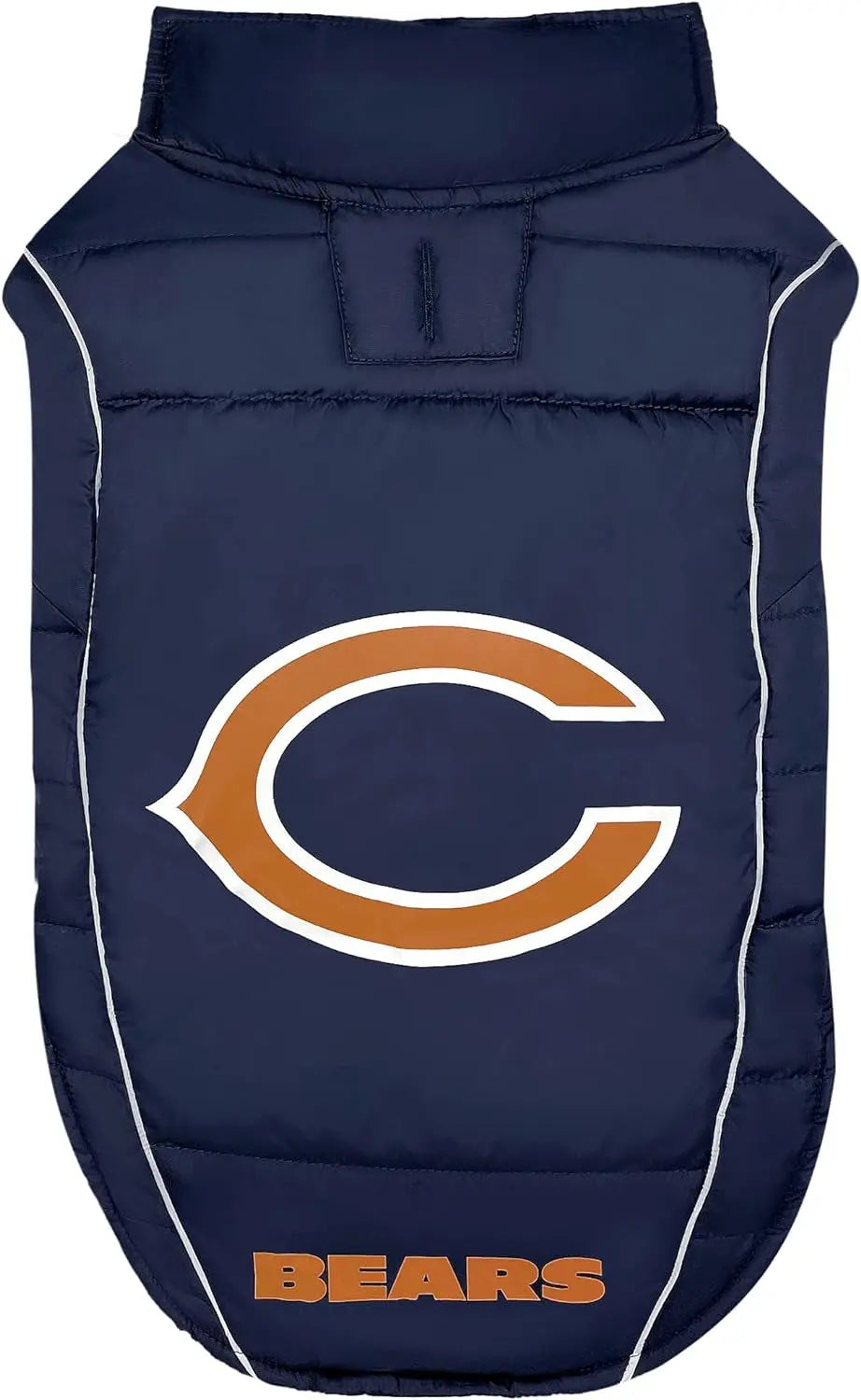 Official NFL Dog & Cat Puffer Vest (All Teams) – Waterproof & Warm Winter Coat sizes (S,M,L,XL) Chicago Bears