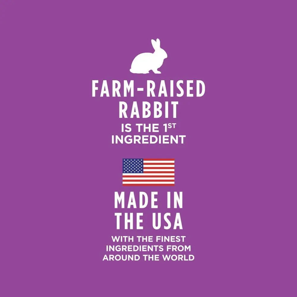 Natural Rabbit Recipe Canned Cat Food, Grain-Free 5.5oz (Case of 12 or 24)