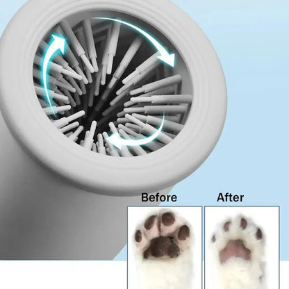 USB Rechargeable-Portable Automatic Dog Paw Cleaner & Massager for Small & Medium Pets