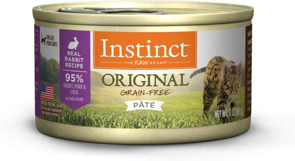 Natural Rabbit Recipe Canned Cat Food, Grain-Free 5.5oz (Case of 12 or 24) Rabbit 3 Ounce (Pack Of 24)
