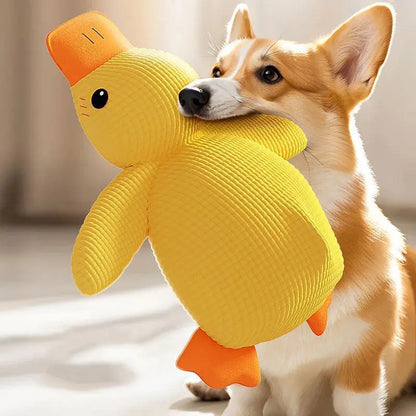 Plush Yellow Duck Pet Toy – Soft, Bite-Resistant, Squeaky Fun for All Sizes