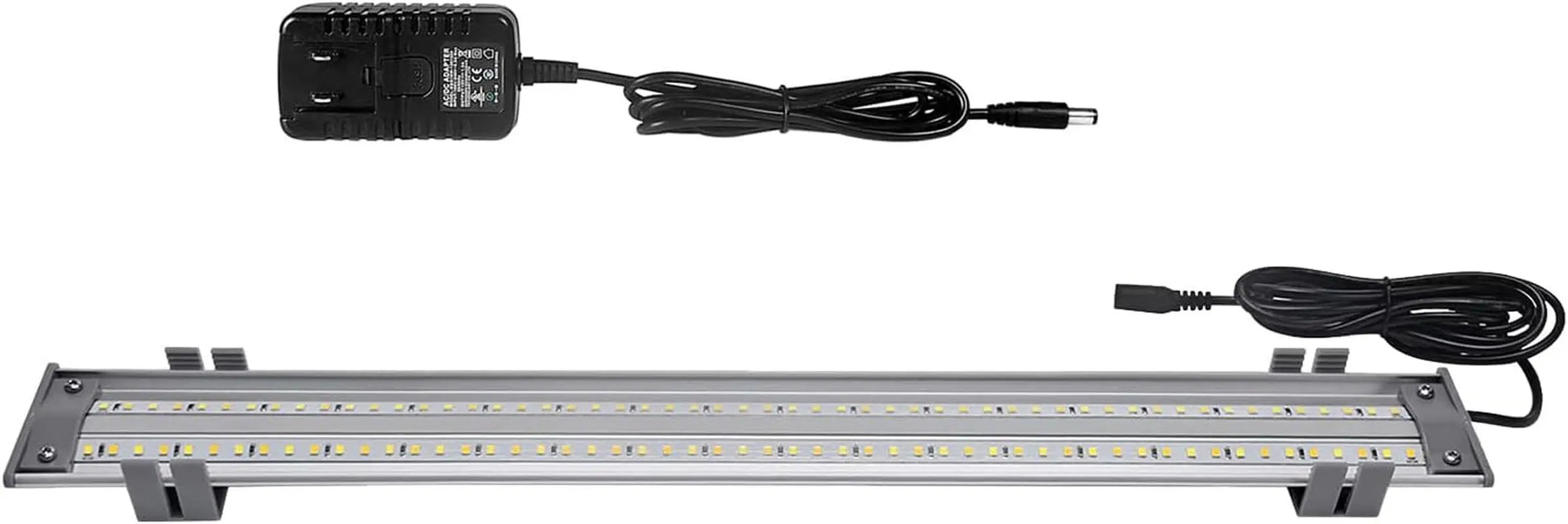Happybird Lighting Bird Cage Light with Chew Guard - Full Spectrum LED Pet Light - Simulates Natural Environment - Safe for Hookbill Birds – Easy to Install - (18" Long) Softbill Light 18"