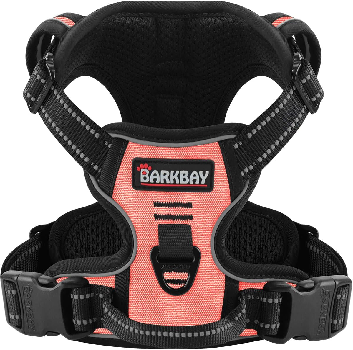 No Pull Dog Harness Adjustable Reflective Oxford Vest Small Medium Large Dogs Light Pink