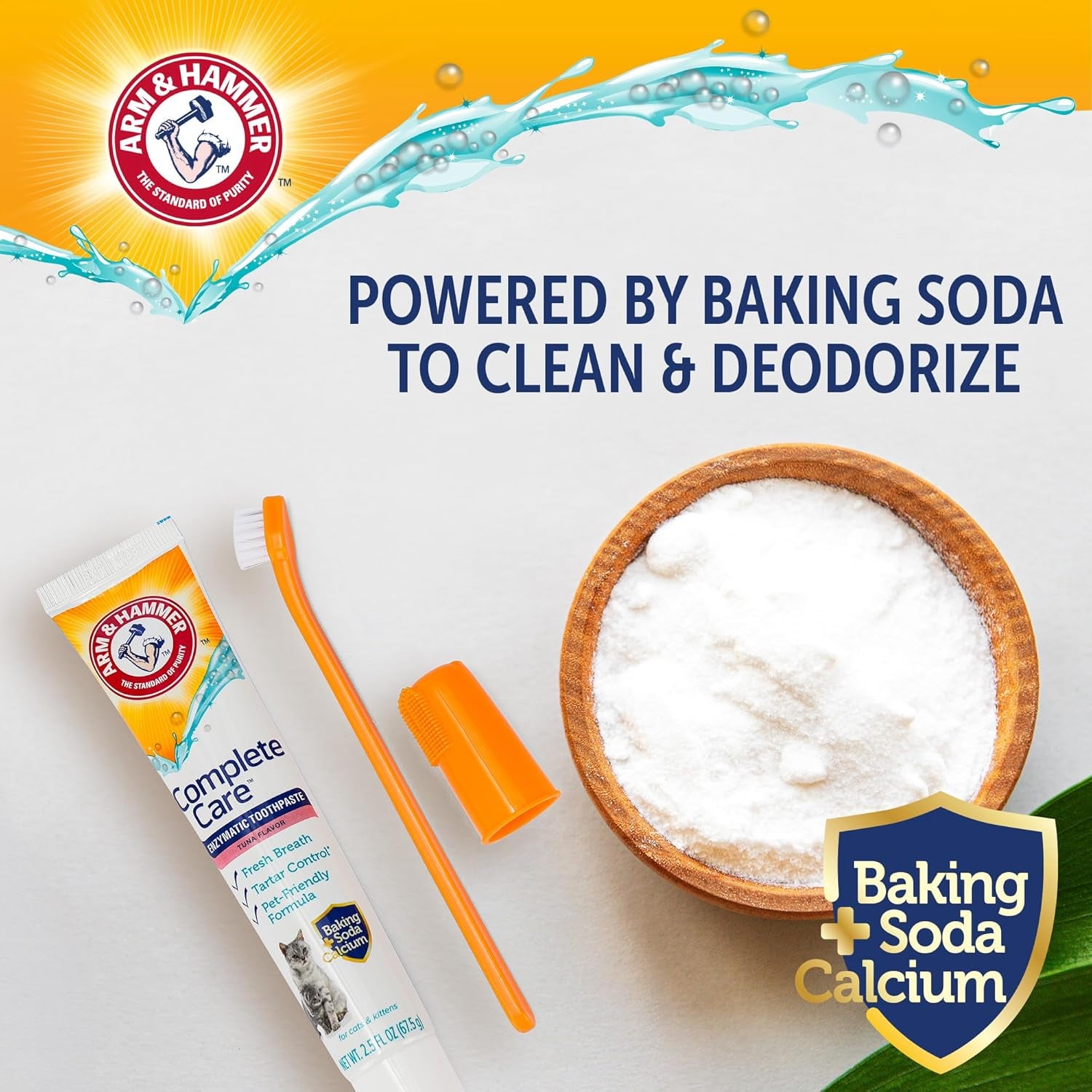 Dog Dental Kit Toothpaste Toothbrush Baking Soda Enzymatic 2.5oz
