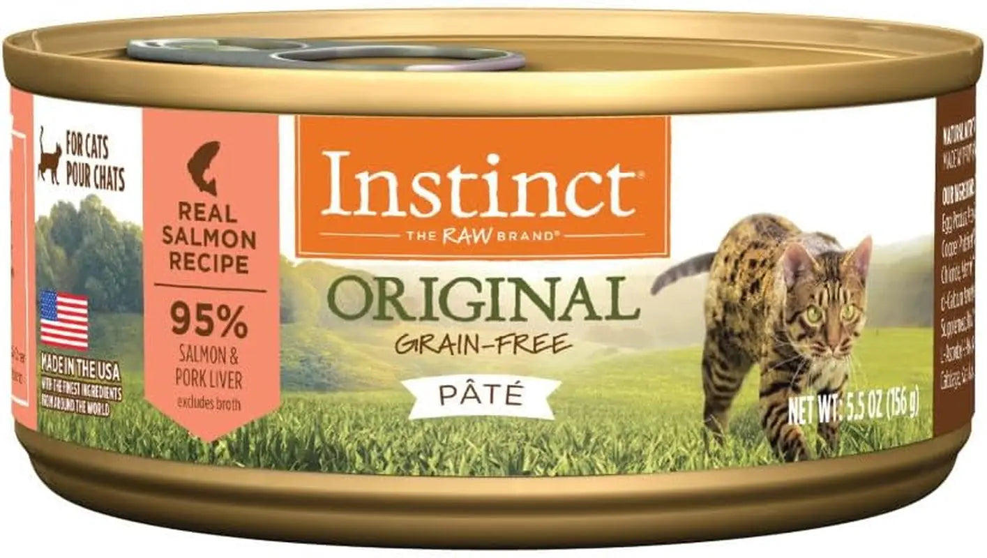 Natural Rabbit Recipe Canned Cat Food, Grain-Free 5.5oz (Case of 12 or 24) Salmon 5.5 Ounce (Pack Of 12)
