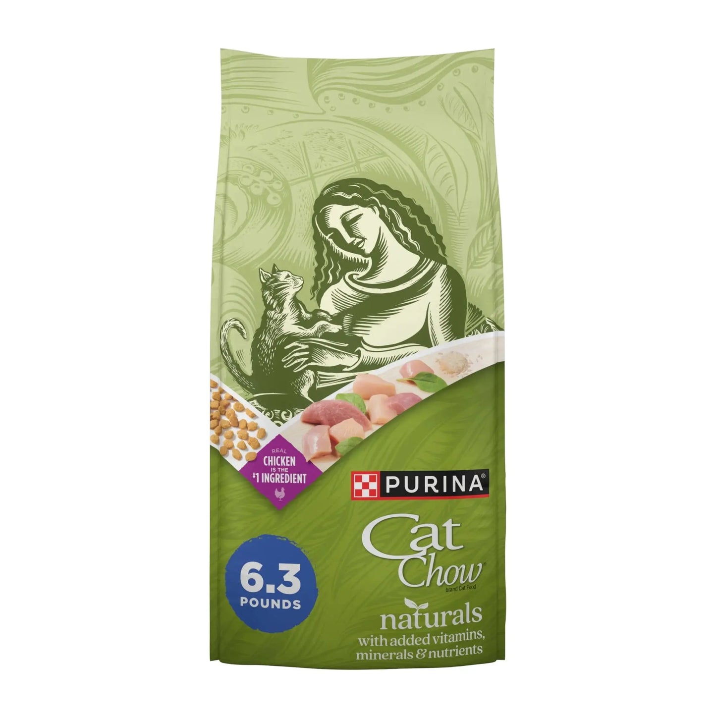 Purina Cat Chow Naturals Indoor Dry Cat Food Chicken & Turkey 6 lb Bag 6.3 Lbs 1