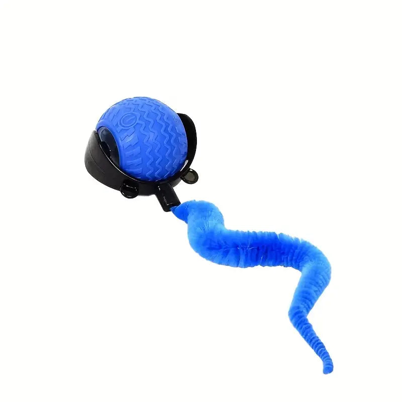 Smart Interactive Cat Toy Ball – Automatic Rolling Pet Toy for Active Indoor Cats Blue
