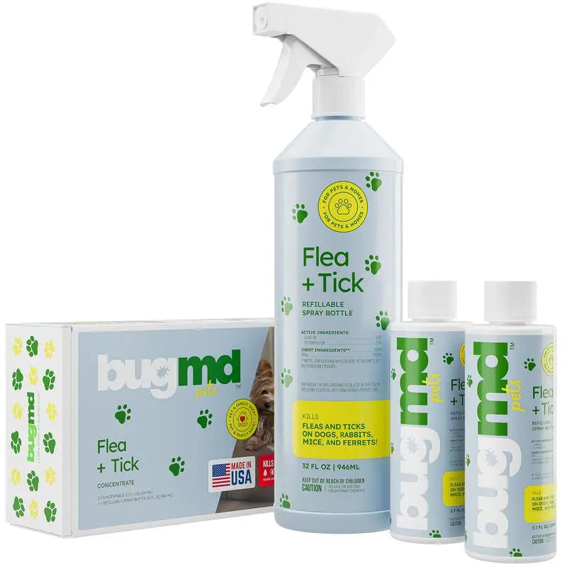 BugMD Flea & Tick Control 2 Pack | Plant-Based Concentrate for Pets & Home Default