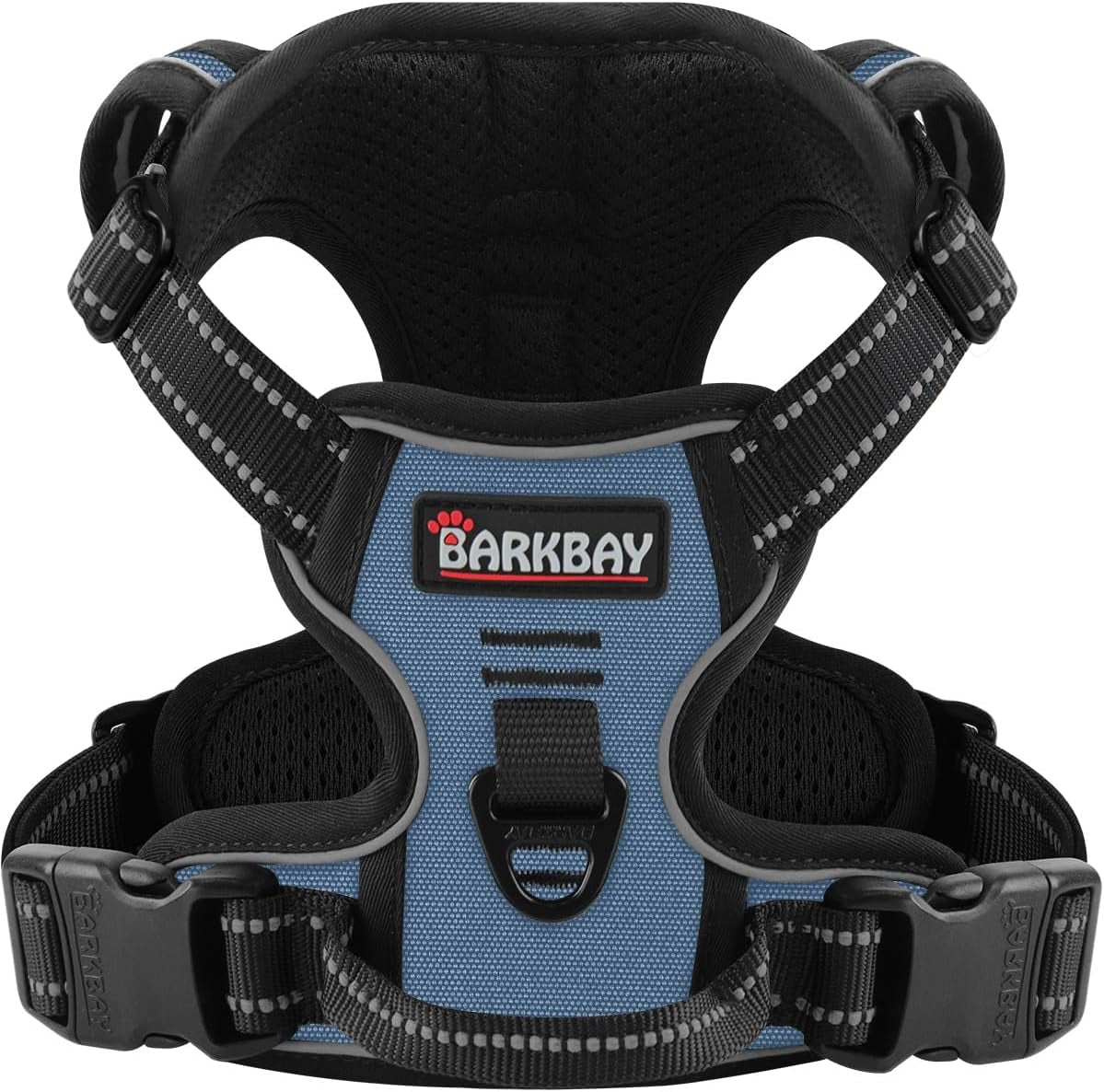 No Pull Dog Harness Adjustable Reflective Oxford Vest Small Medium Large Dogs Navy X-Small