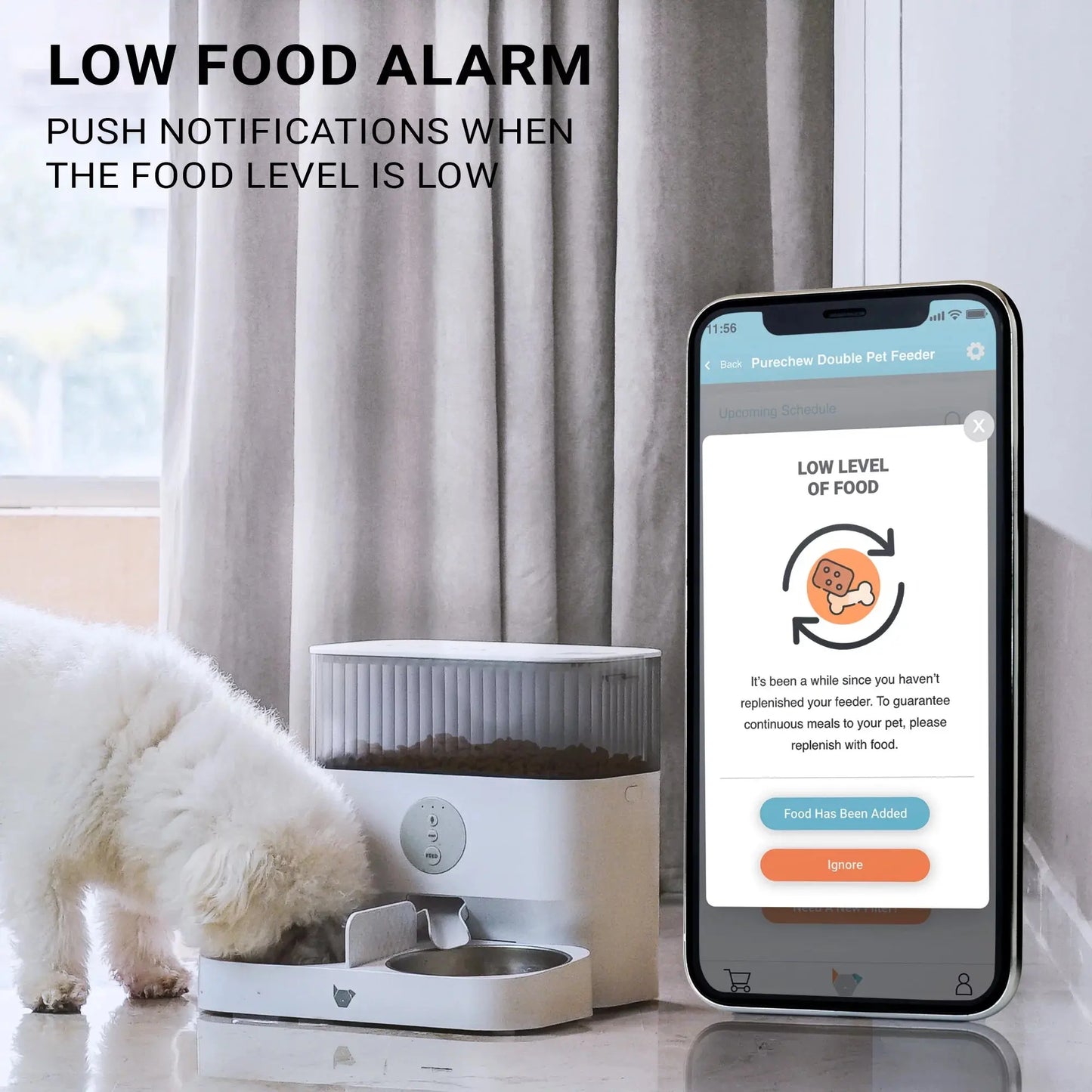 Double Automatic Pet Feeder, Two-Way Splitter and Double Bowls for Cats and Dogs