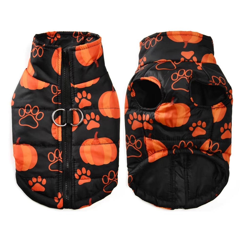 Halloween Dog Jacket | Warm Winter Pet Costume for Small Dogs & Cats