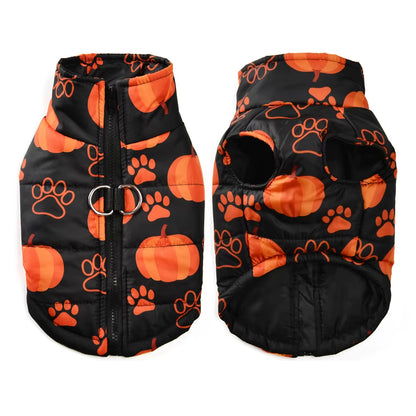 Halloween Dog Jacket | Warm Winter Pet Costume for Small Dogs & Cats