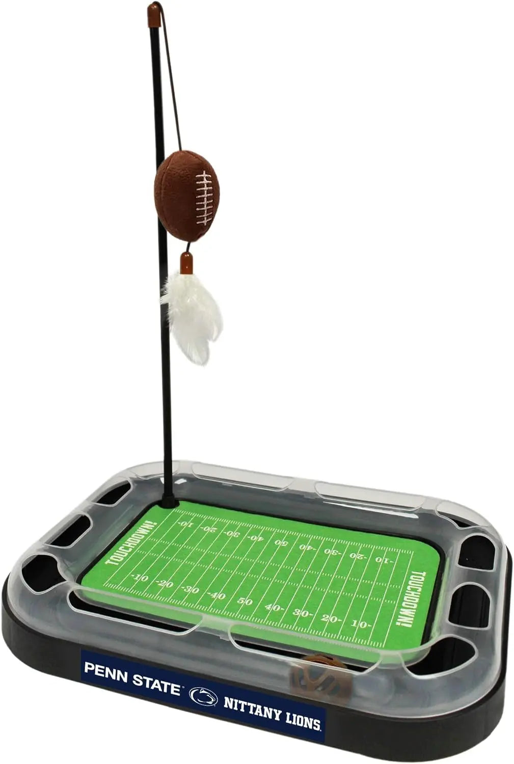 NCAA Cat Scratcher Football Field Toy – With Catnip, Feather & Interactive Ball Penn State Nittany Lions Football Field