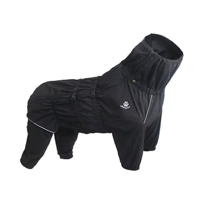 Waterproof Winter Dog Coat Jacket – With Reflective Strips, Adjustable Fit, Windproof, S–5XL Black