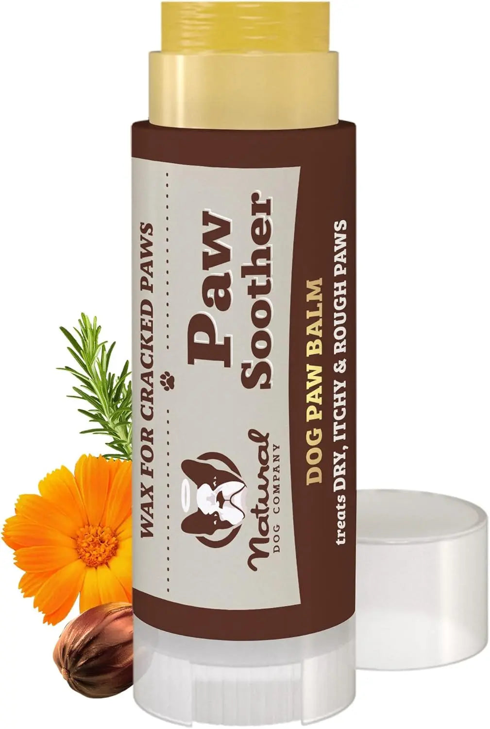 Natural Dog Paw Balm Moisturizer – Heals & Protects Dry, Cracked Pads, Restores Comfort & Softness