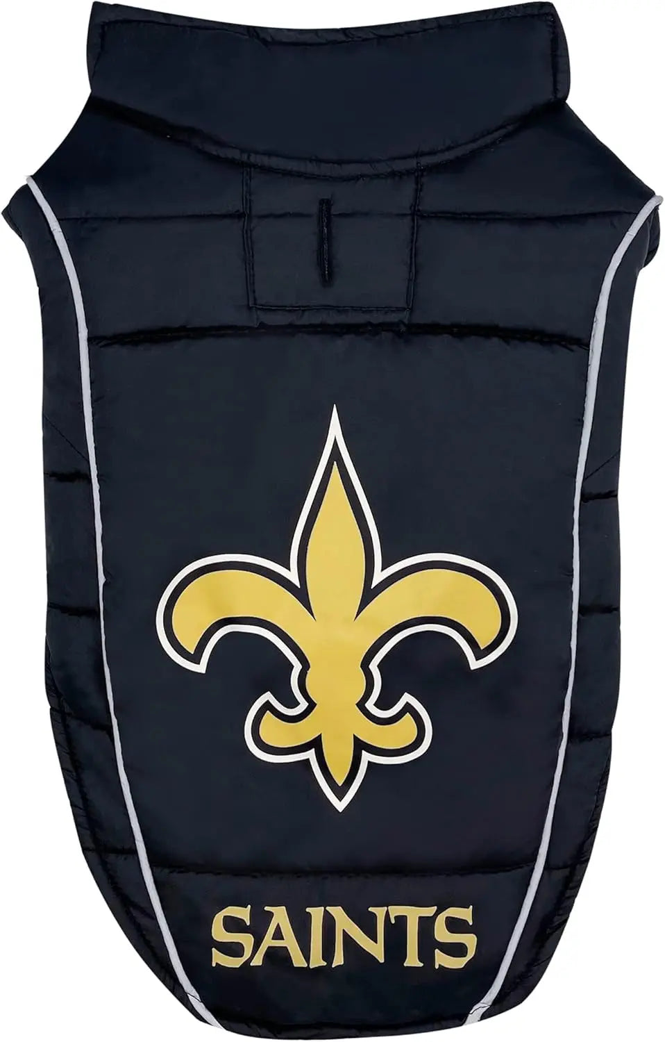 Official NFL Dog & Cat Puffer Vest (All Teams) – Waterproof & Warm Winter Coat sizes (S,M,L,XL) New Orleans Saints Large