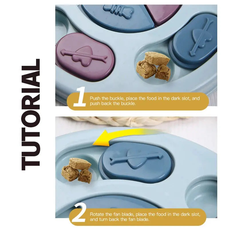 Interactive Slow Feeder Bowl for Dogs & Cats – Puzzle Toy, Boredom Relief