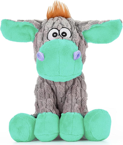 Plush Crinkle Squeaky Dog Toy for Small Medium & Large Dogs – Tough Chew Lake Blue