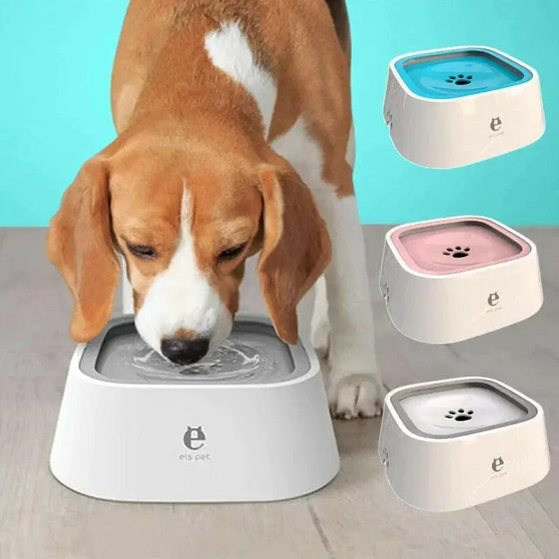 Non-Spill Dog Water Bowl with Floating Lid – Large Capacity, Anti-Skid, Keeps Pet’s Face & Floor Dry