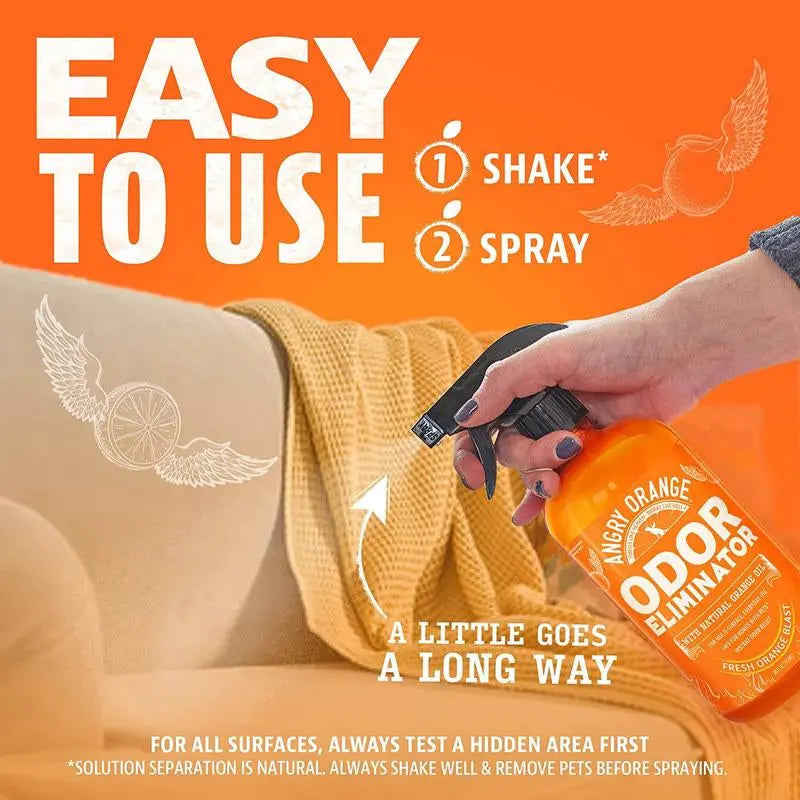 Angry Orange Pet Odor Eliminator Spray – Citrus Dog & Cat Urine Odor Remover