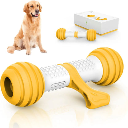 Automatic Dog Bone Toy – Smart Interactive Electronic Pet Toy, Durable & Safe Yellow