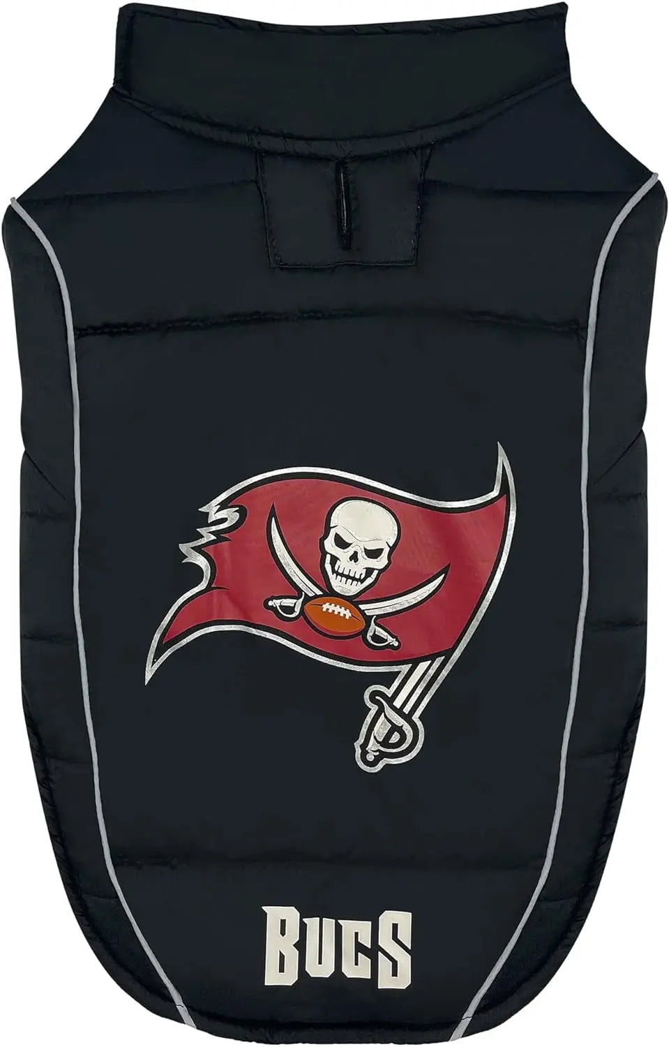 Official NFL Dog & Cat Puffer Vest (All Teams) – Waterproof & Warm Winter Coat sizes (S,M,L,XL) Tampa Bay Buccaneers Medium