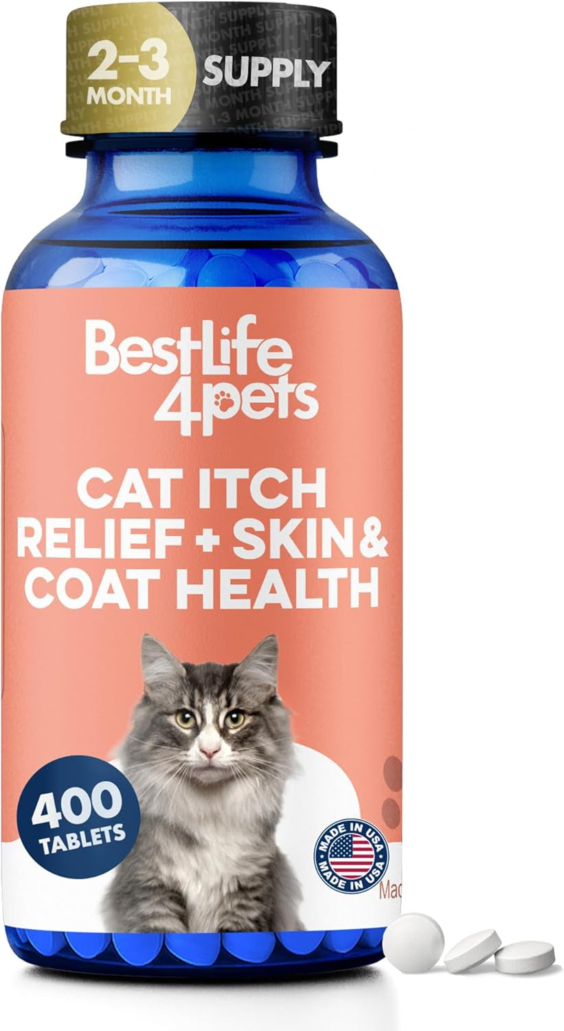 Cat Itchy Skin & Coat Support Supplement for Dry Skin, Shedding & Dandruff Default Title