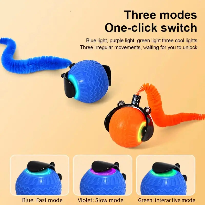 Smart Interactive Cat Toy Ball – Automatic Rolling Pet Toy for Active Indoor Cats