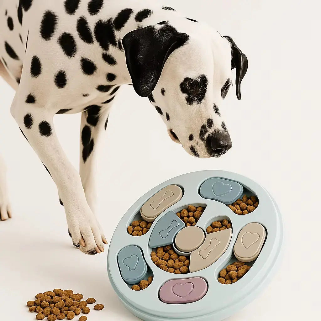 Interactive Slow Feeder Bowl for Dogs & Cats – Puzzle Toy, Boredom Relief Default Title