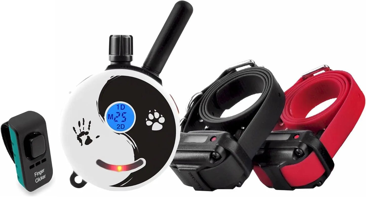 E-Collar Humane Dog Training Collar with Remote, 100 Safe Tapping Stimulation Levels, Night Light, Waterproof, Rechargeable, 1 Mile 2 Large Dogs, Orange Zen 1 2 Mile 2 Dog Small-Medium Dog