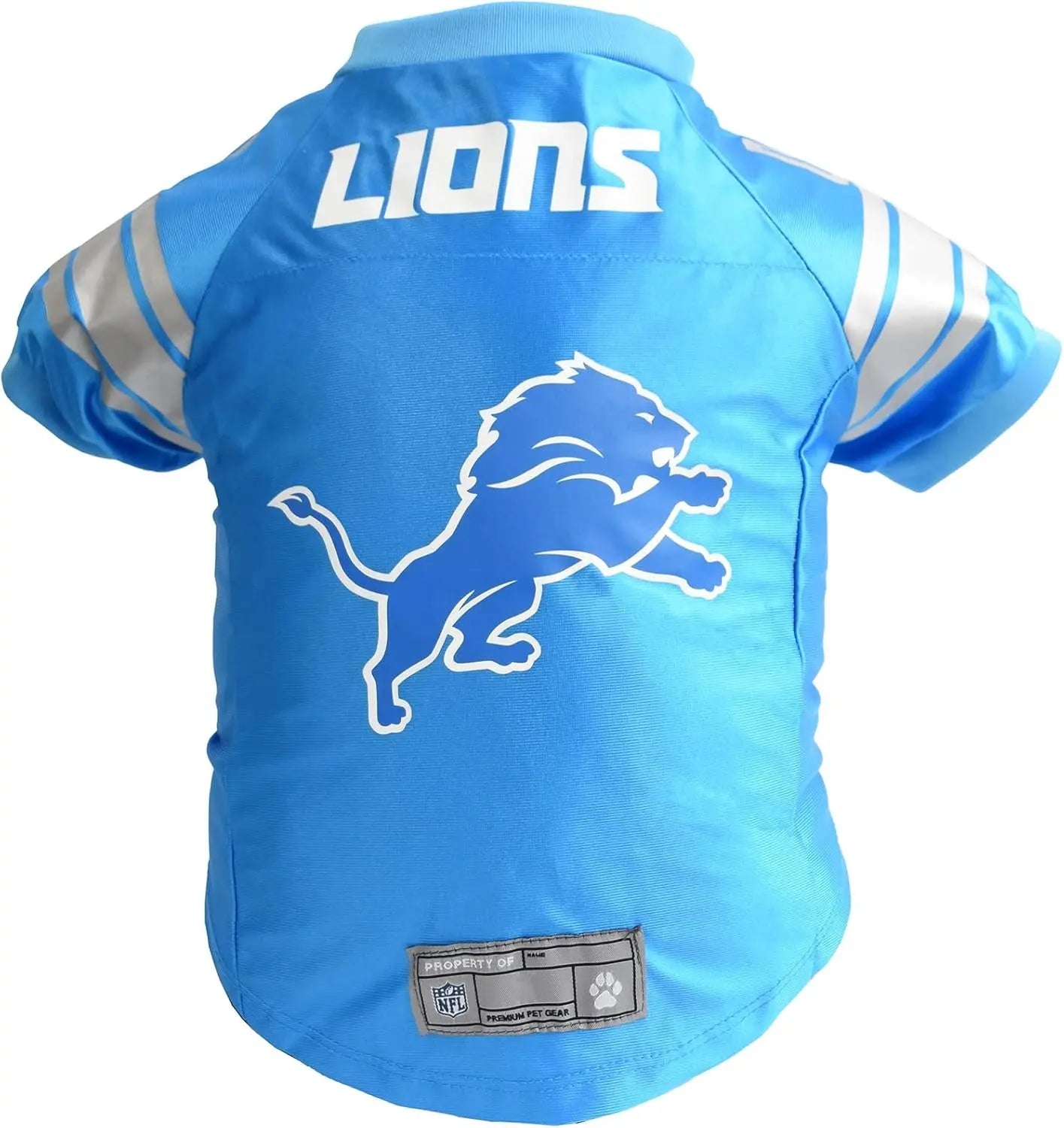 NFL Licensed Pet Jersey – Unisex Dog & Cat Football Apparel Detroit Lions X-Small